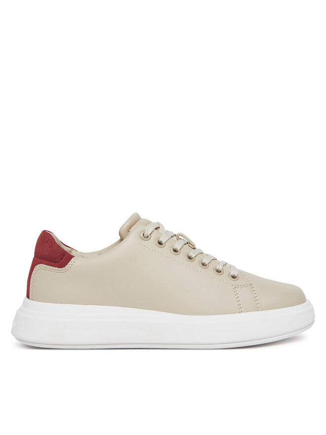 Calvin Klein Снікерcи Calvin Klein Cupsole Lace Up - Suede Bt HW0HW02404 Бежевий
