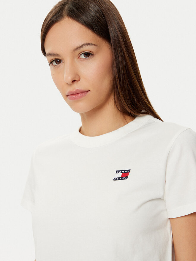 Tommy Jeans Tommy Jeans Marškinėliai DW0DW20153 Balta Regular Fit