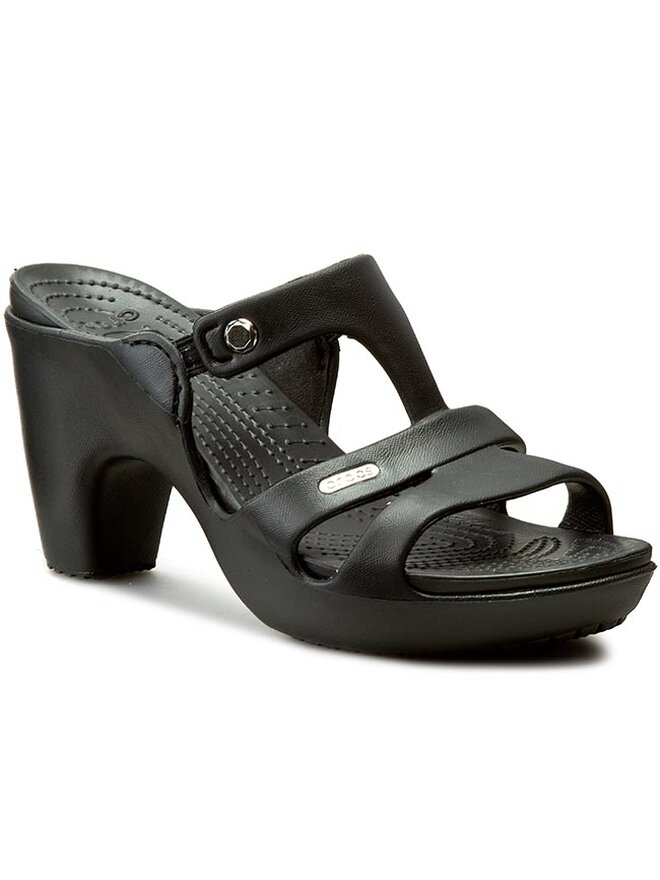 Crocs Шльопанці Crocs Cyprus V Heel W 201301 Чорний