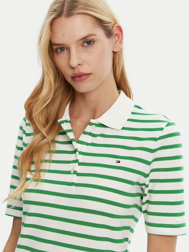Tommy Hilfiger Tommy Hilfiger Polo marškinėliai 1985 WW0WW43224 Žalia Regular Fit
