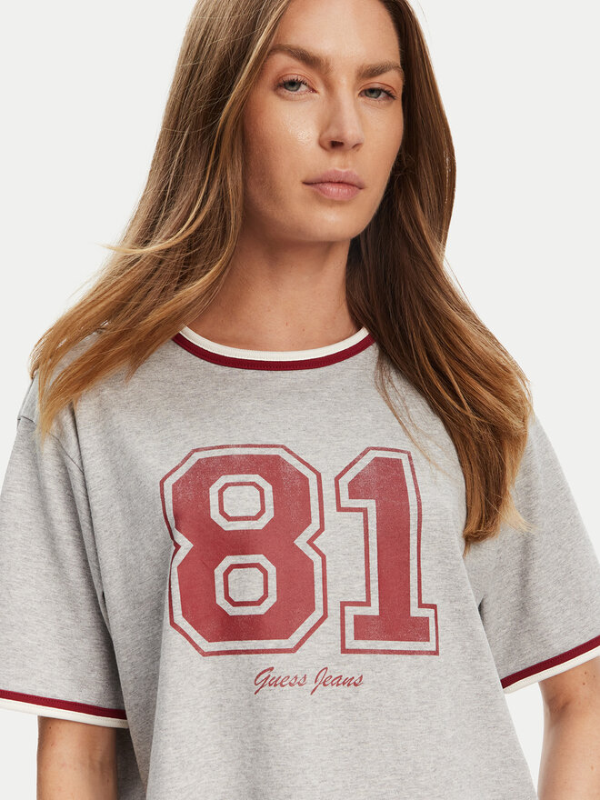 Guess Jeans Guess Jeans Футболка W5YI19 K8HM0 Сірий Regular Fit