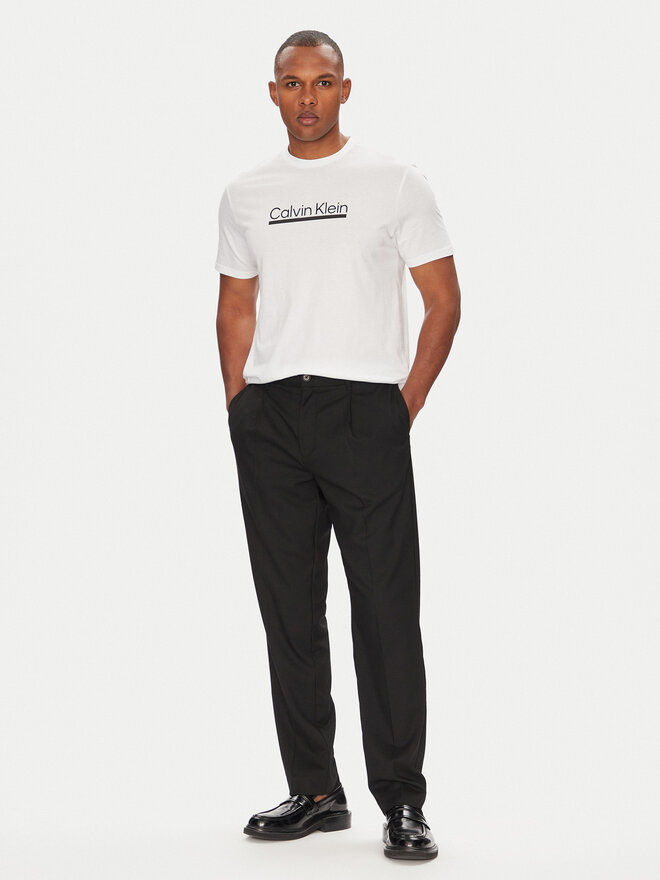 Calvin Klein Calvin Klein Camiseta Outline Tape Graphic LV04RC852G Blanco Regular Fit