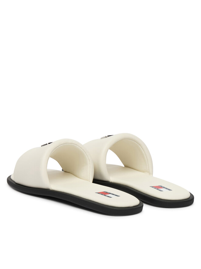 Tommy Jeans Pantoletten Tommy Jeans Tjw Soft Padded Casual Slide EN0EN02950 Weiß