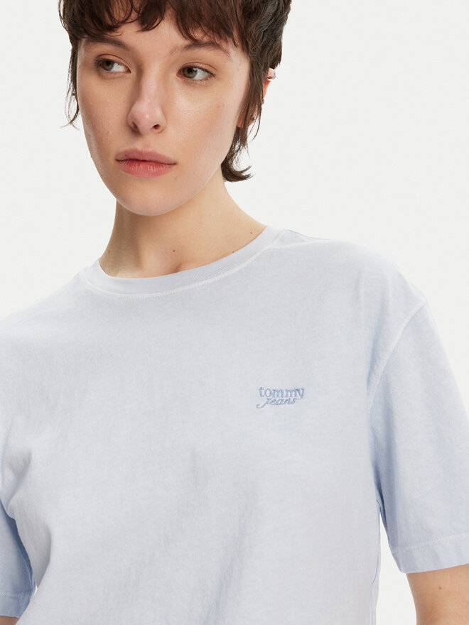 Tommy Jeans Tommy Jeans Camiseta DW0DW20324 Celeste Relaxed Fit