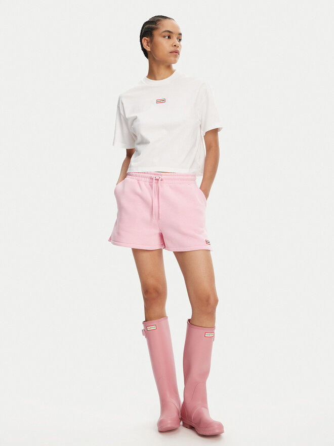 Hunter Hunter Póló Abby HARW0059251 Fehér Boxy Fit