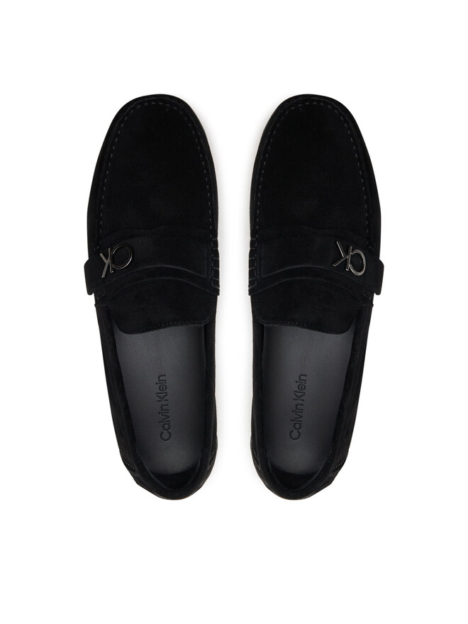 Calvin Klein Mocassini Calvin Klein Driving Shoe Bold Logo HM0HM01448 Nero