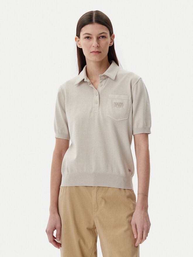 Napapijri Napapijri Poloshirt NP0A4IFJ Beige Regular Fit