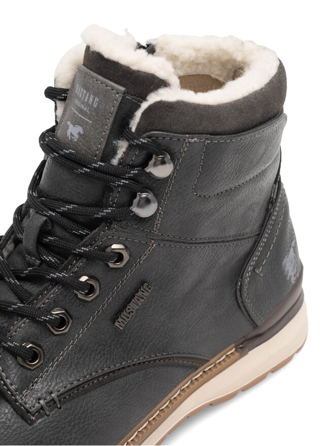 Mustang Schnürschuhe Mustang 4141-604 Grau