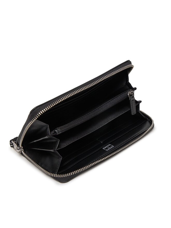 Tommy Jeans Große Damen Geldbörse Tommy Jeans Tjw City-Wide Large Za AW0AW15941 Schwarz