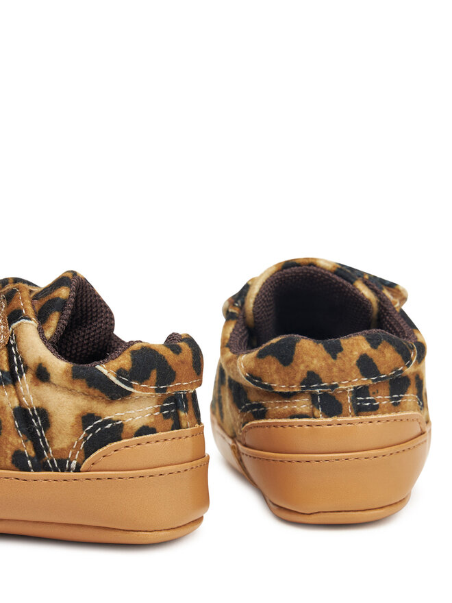 Polo Ralph Lauren Mehki čeveljčki za dojenčke Polo Ralph Lauren Heritage Court III T-Toe RL03388256 Rjava