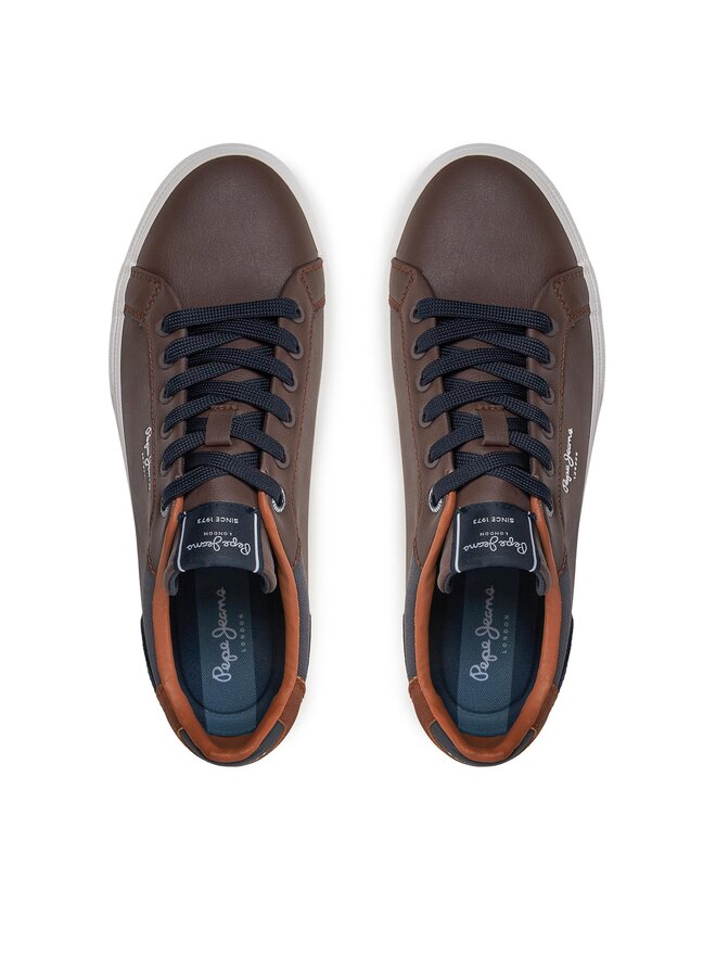 Pepe Jeans Sneakersy Pepe Jeans PMS30839 Brązowy