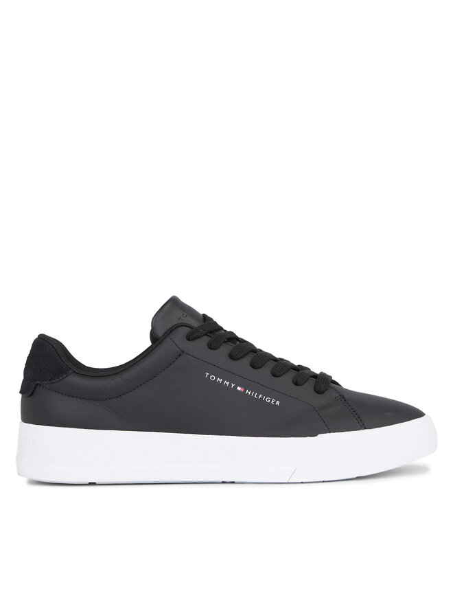 Tommy Hilfiger Sneakers Tommy Hilfiger Th Court Leather FM0FM04971 Negru