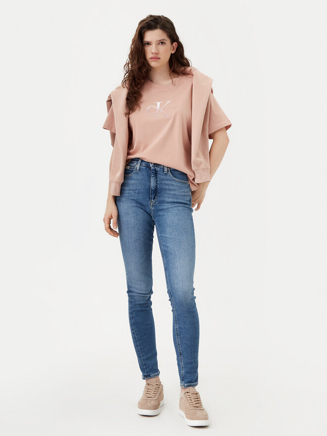 Calvin Klein Jeans Calvin Klein Jeans Футболка Monologo J20J224798 Бежевий Relaxed Fit