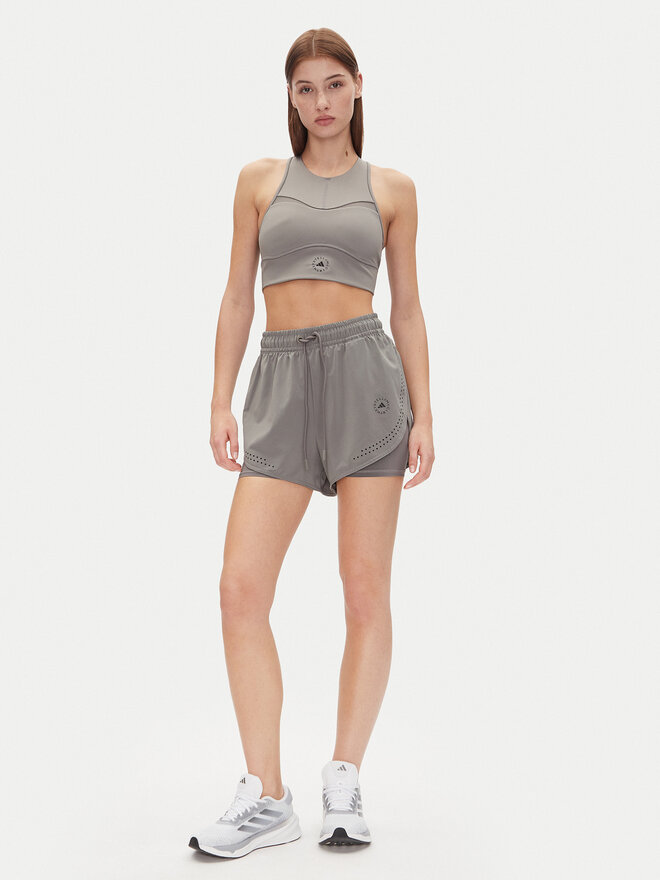 adidas by Stella McCartney adidas by Stella McCartney Топ Stella McCartney Training JJ0120 Сірий Slim Fit
