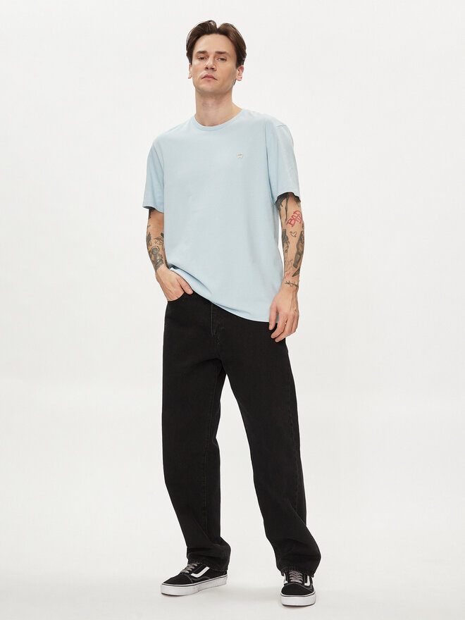 Wrangler Wrangler T-Shirt Sign Off 112350436 Blau Regular Fit