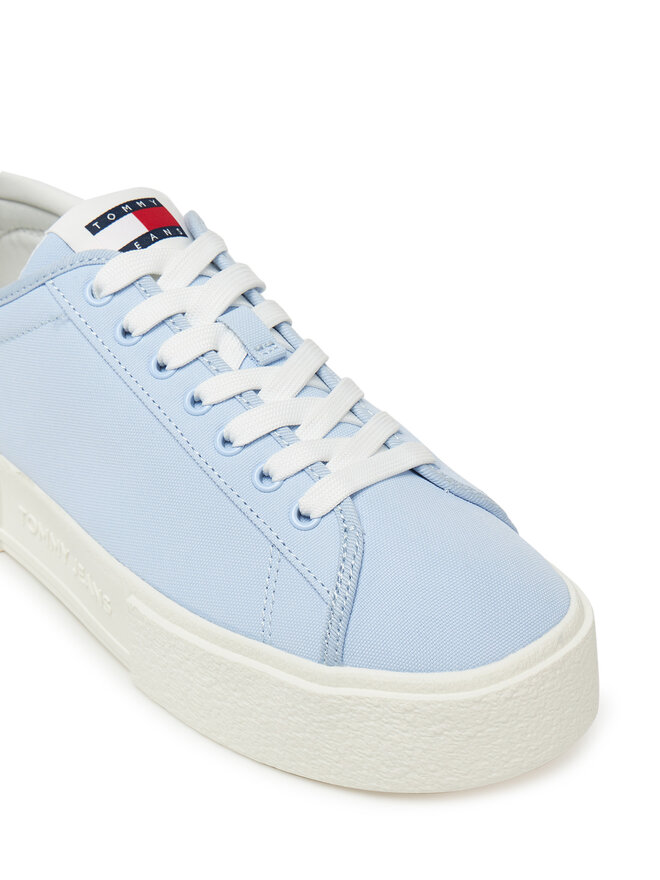 Tommy Jeans Sportcipők Tommy Jeans Tjw Flatform Canvas Sneaker EN0EN02792 Kék