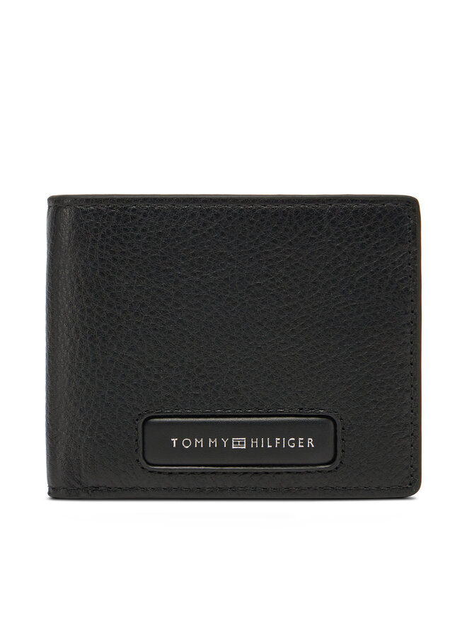 Tommy Hilfiger Cartera grande para hombre Tommy Hilfiger Th Monogram Mini Cc Wallet AM0AM13251 Negro
