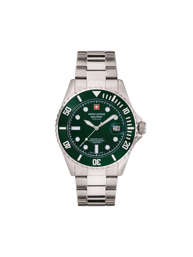 Laikrodis Swiss Alpine Military Grovana 7053.1134 Sidabrin eavalyne.lt