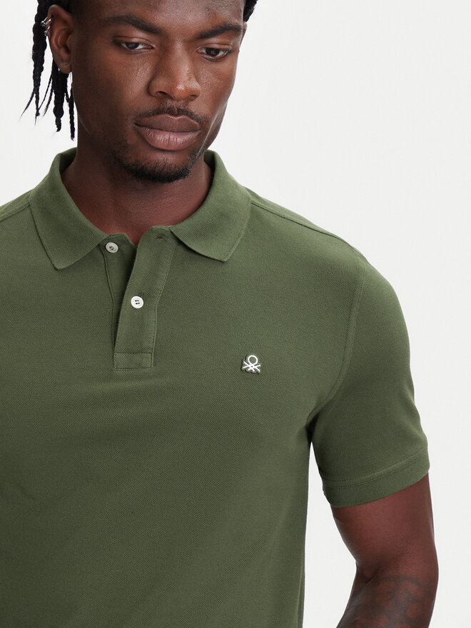 United Colors Of Benetton United Colors Of Benetton Pólóing 3089J3179 Zöld Regular Fit