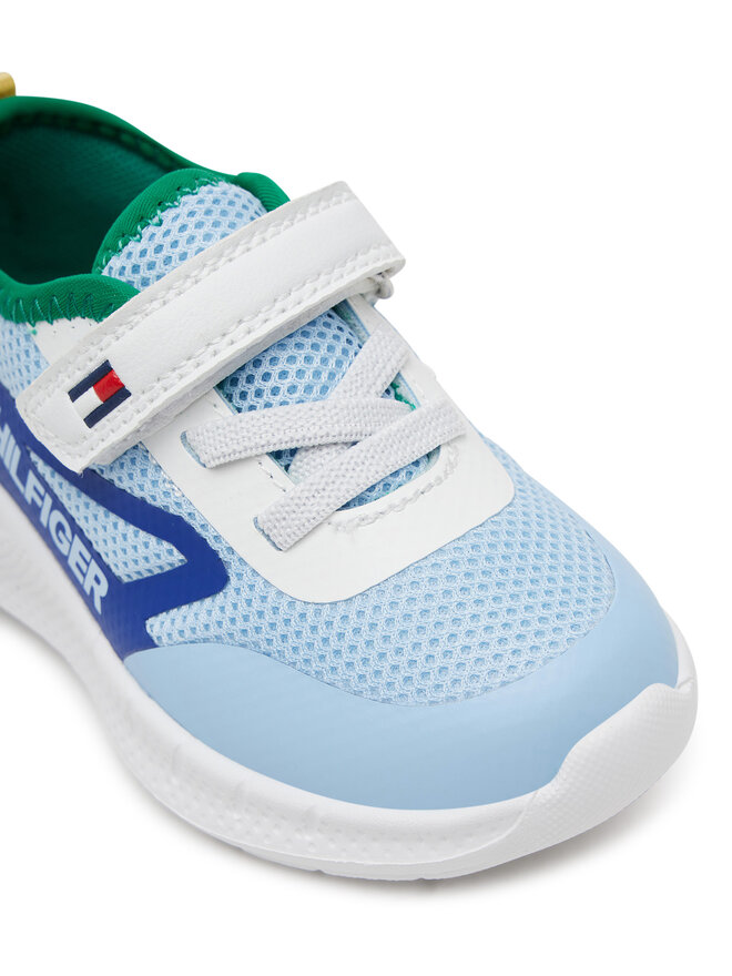 Tommy Hilfiger Αθλητικά Tommy Hilfiger Low Cut Lace-Up/Velcro Sneaker T1B9-33868-1756 M Γαλάζιο