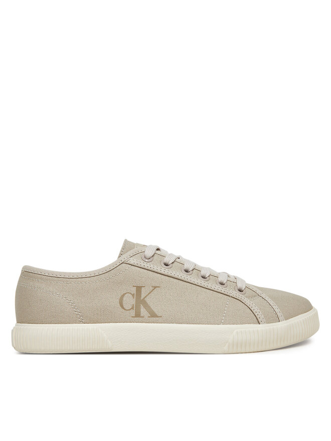 Calvin Klein Jeans Πάνινα παπούτσια Calvin Klein Jeans Ess Vulc Low Cv Mg Wn YW0YW01762 Μπεζ