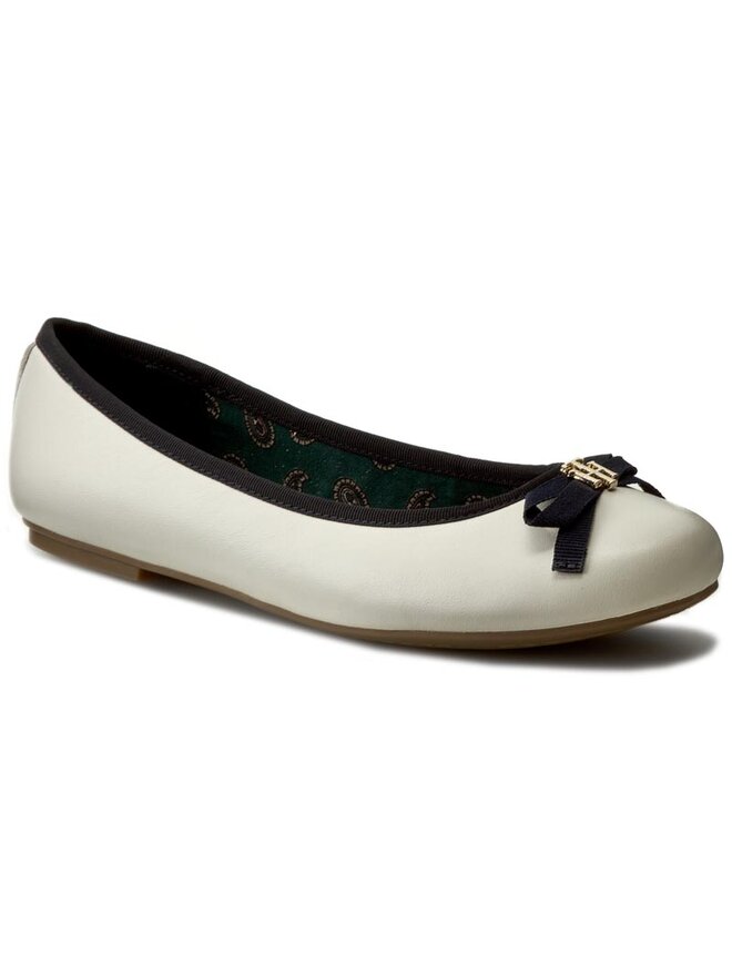 Tommy Hilfiger Ballerinas Tommy Hilfiger Claudia 2A FW0FW00266 Weiß