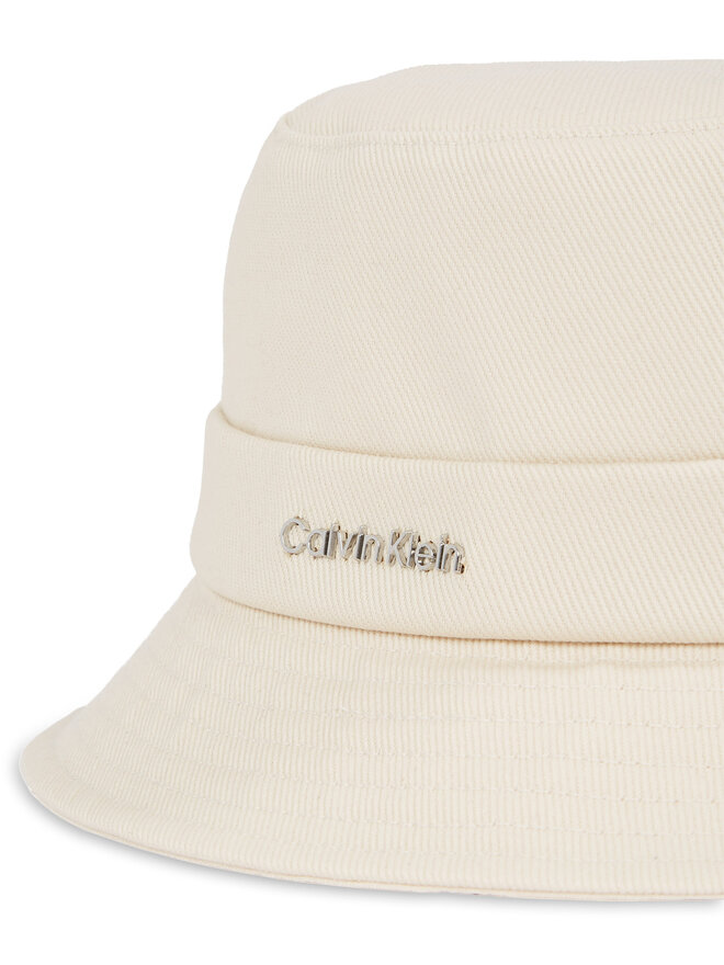 Calvin Klein Kapelusz Calvin Klein Back Tie Bucket K60K613161 Écru