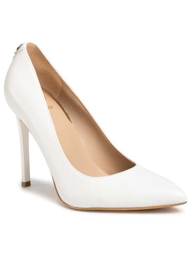 Guess Scarpe stiletto Guess Crew6 FL6CR 6LEA08 Bianco