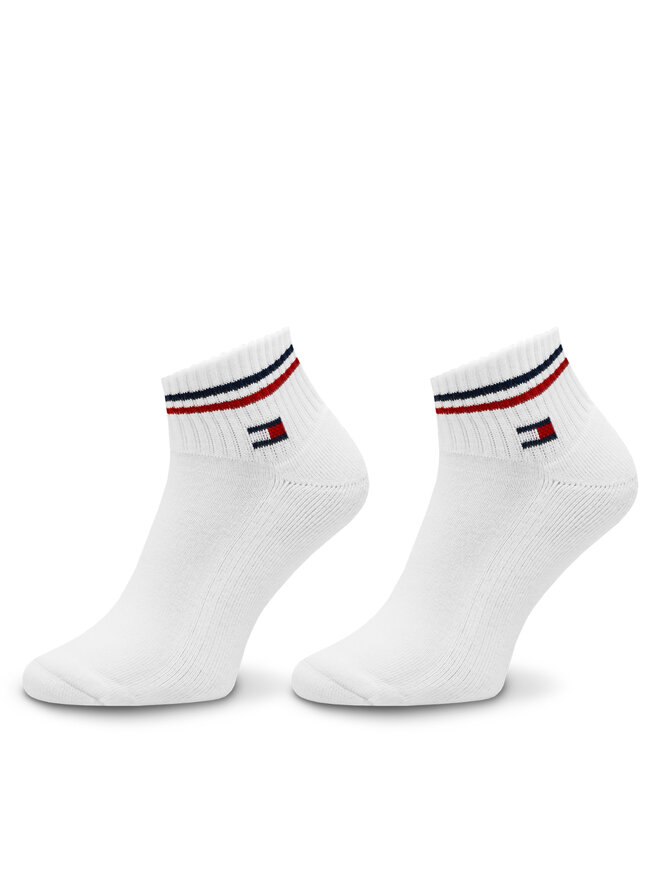 Tommy Hilfiger Set di 2 paia di calzini corti unisex Tommy Hilfiger 701228177 Bianco