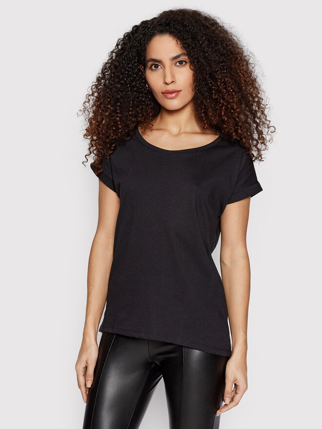 Vila Vila T-Shirt Dreamers 14083083 Schwarz Boxy Fit