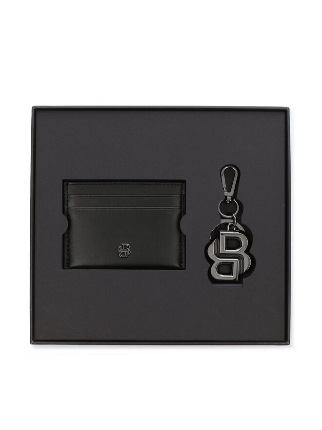 BOSS Set portacarte e portachiavi Boss Gbbm 50517478 Nero
