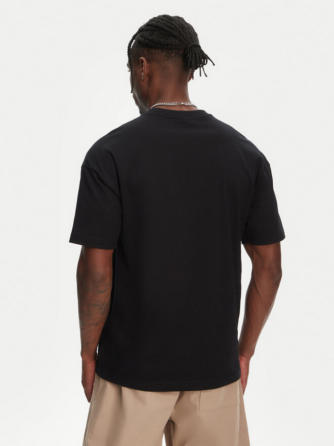 Kappa Kappa T-Shirt Nhisso 351S5MW Μαύρο Regular Fit