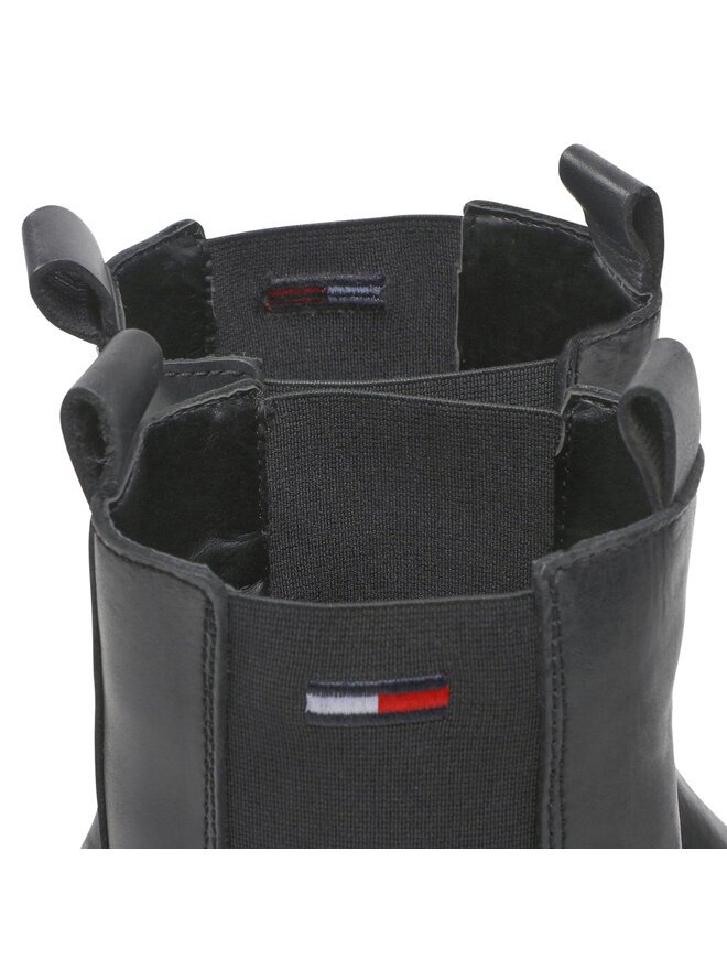 Tommy Jeans Klassische Stiefeletten Tommy Jeans Long Chelsea Boot EN0EN01990 Schwarz