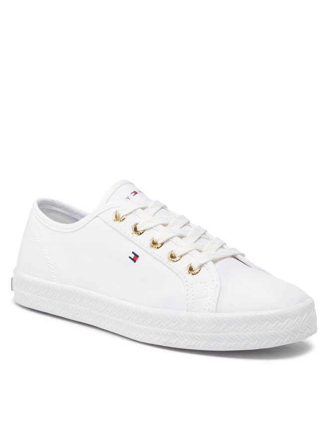 Tommy Hilfiger Tenisky Tommy Hilfiger Essential Nautical Sneaker FW0FW06512 Bílá