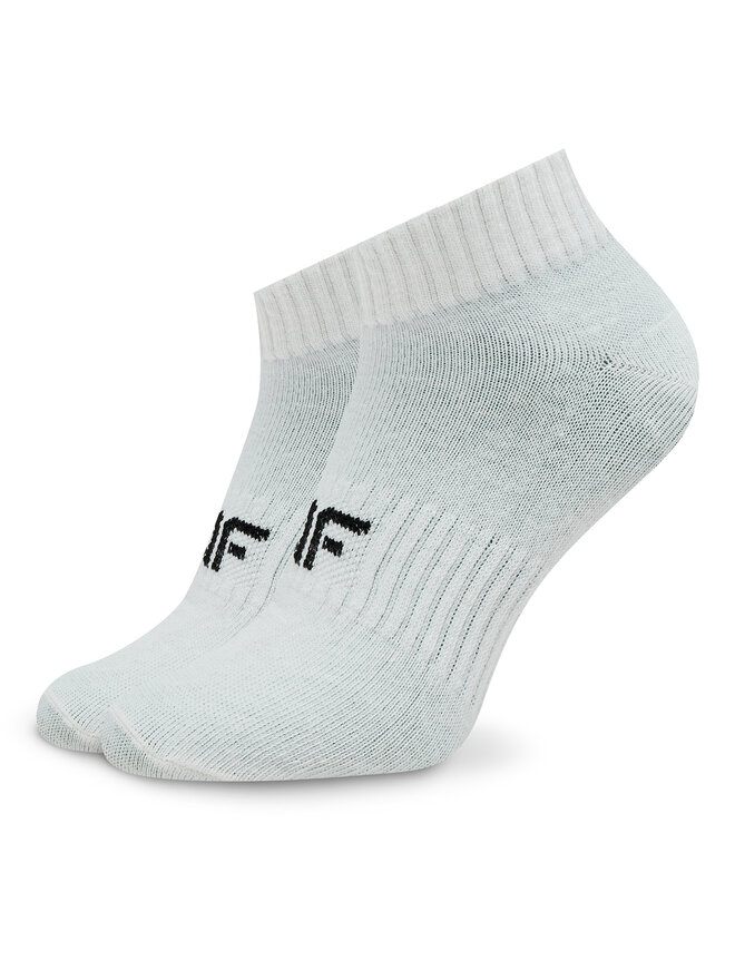 4F Sada 5 párů dětských nízkých ponožek 4F 4FJWAW23USOCM235 Bílá