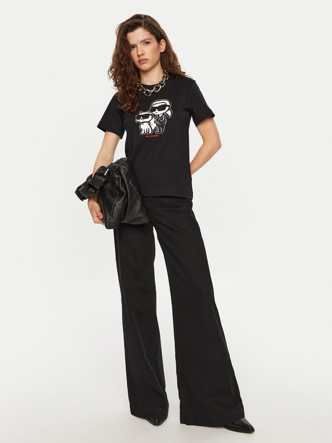 KARL LAGERFELD KARL LAGERFELD Camiseta A1W17129 Negro Regular Fit
