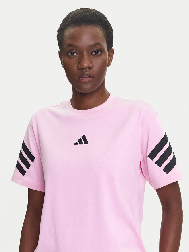 adidas adidas Póló Future Icons 3-Stripes JE0240 Rózsaszín Regular Fit
