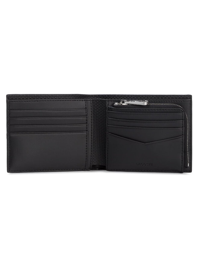 Lacoste Geldbörse Lacoste Billfold Zip Case NH2826CE Schwarz