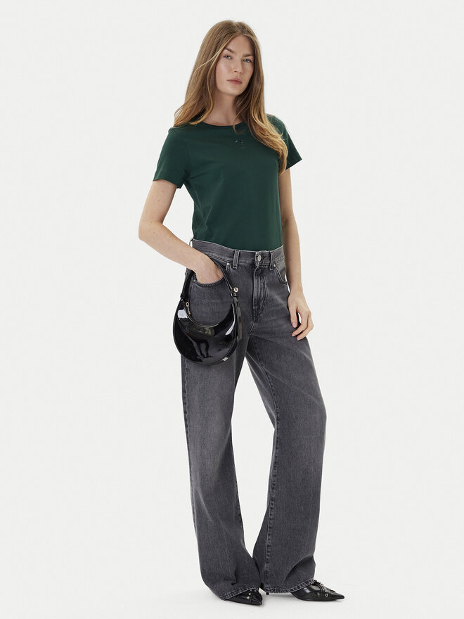 PINKO PINKO Camiseta Bussolotto 100355 A2RD Verde Regular Fit