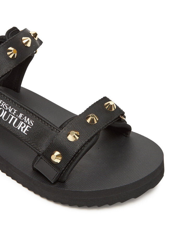 Versace Jeans Couture Сандали Versace Jeans Couture 78YA3S7C Черен