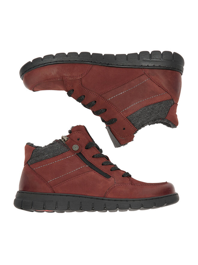 Go Soft Botines planos Go Soft CEO-WI23-GHANA-07 Guinda/burdeos