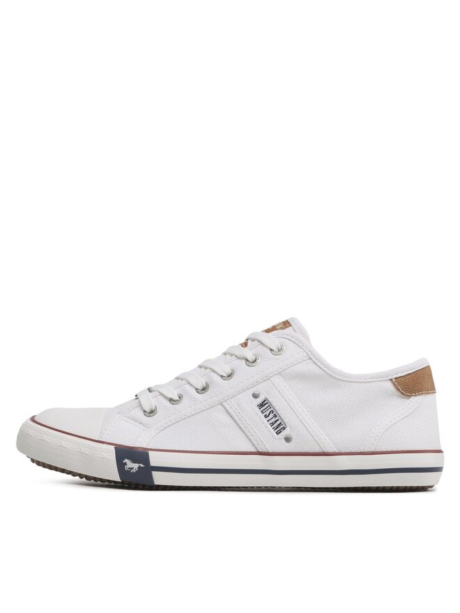 Mustang Sneakers aus Stoff Mustang 4058-310-1 Weiß