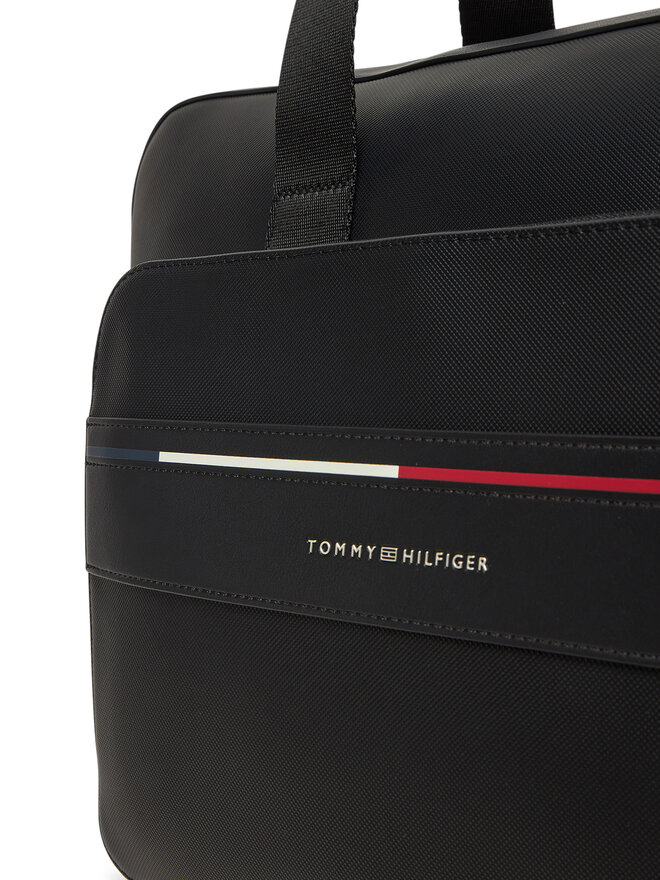 Tommy Hilfiger Laptoptáska Tommy Hilfiger Th Foundation Computer Bag AM0AM13198 Fekete