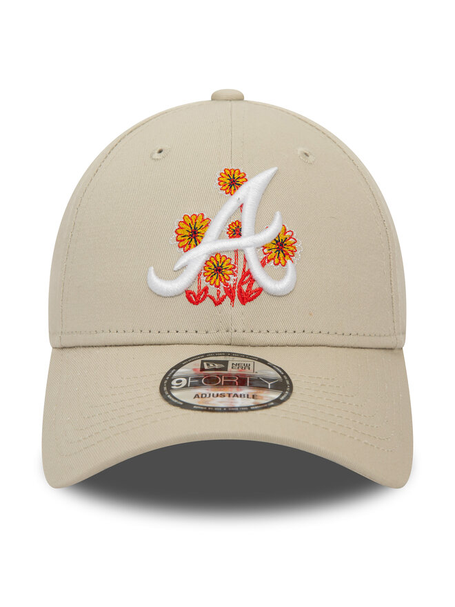 New Era Шапка с козирка New Era Flower Icon 940 Braves 60435112 Бежов