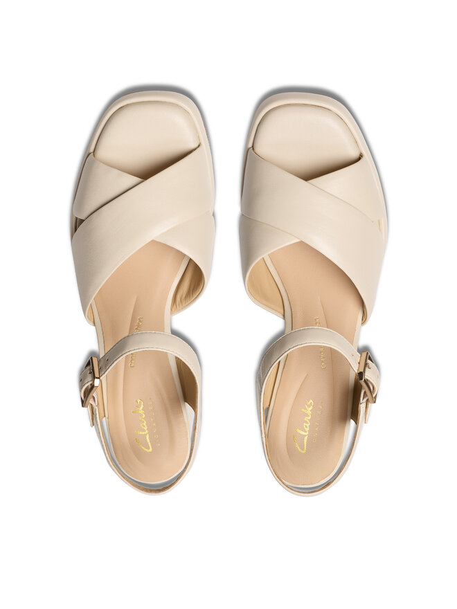 Clarks Sandále Clarks Ritzy75 Rae 26181304 Écru