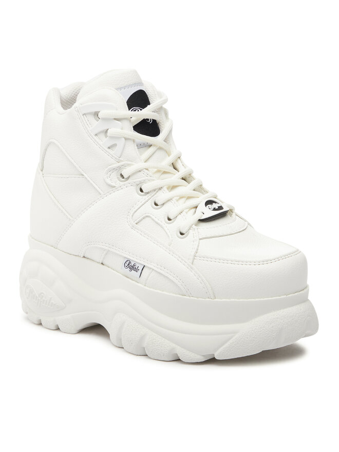 Buffalo platform sneakers white shop