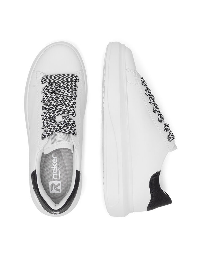 Rieker Revolution Lifestyle Sneakersy Rieker Revolution Lifestyle W1201-80 Biały