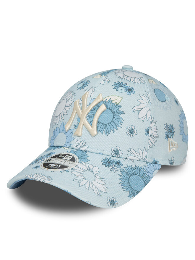 New Era Czapka z daszkiem New Era Wmns Floral Aop 940 Nyy 60435004 Niebieski