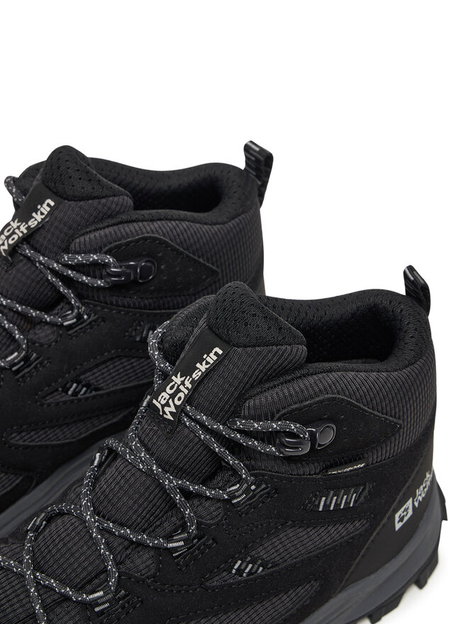 Jack Wolfskin Pārgājienu apavi Jack Wolfskin Vojo Tour Texapore Mid A64104 Melns