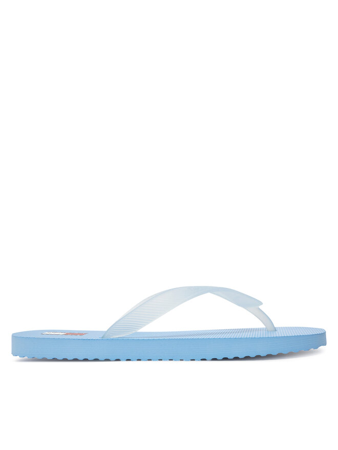 Tommy Jeans Šlepetės per pirštą Tommy Jeans Tjw Logo Flip Flop EN0EN02447 Žydra